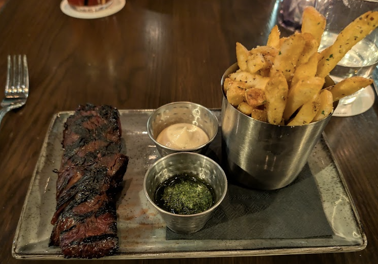 Revivalist signature dishes Steak FritesBeignetsBrioche French Toast
